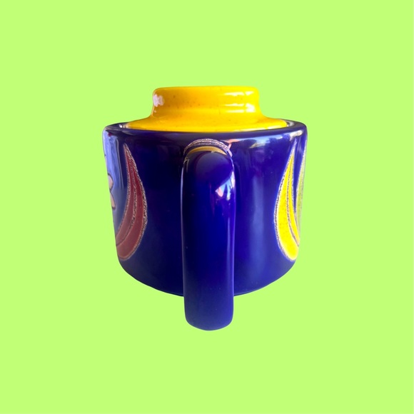 1960’s Equador Hand Painted Artesa Tea Pot Sunflower Design - Picture 3 of 7